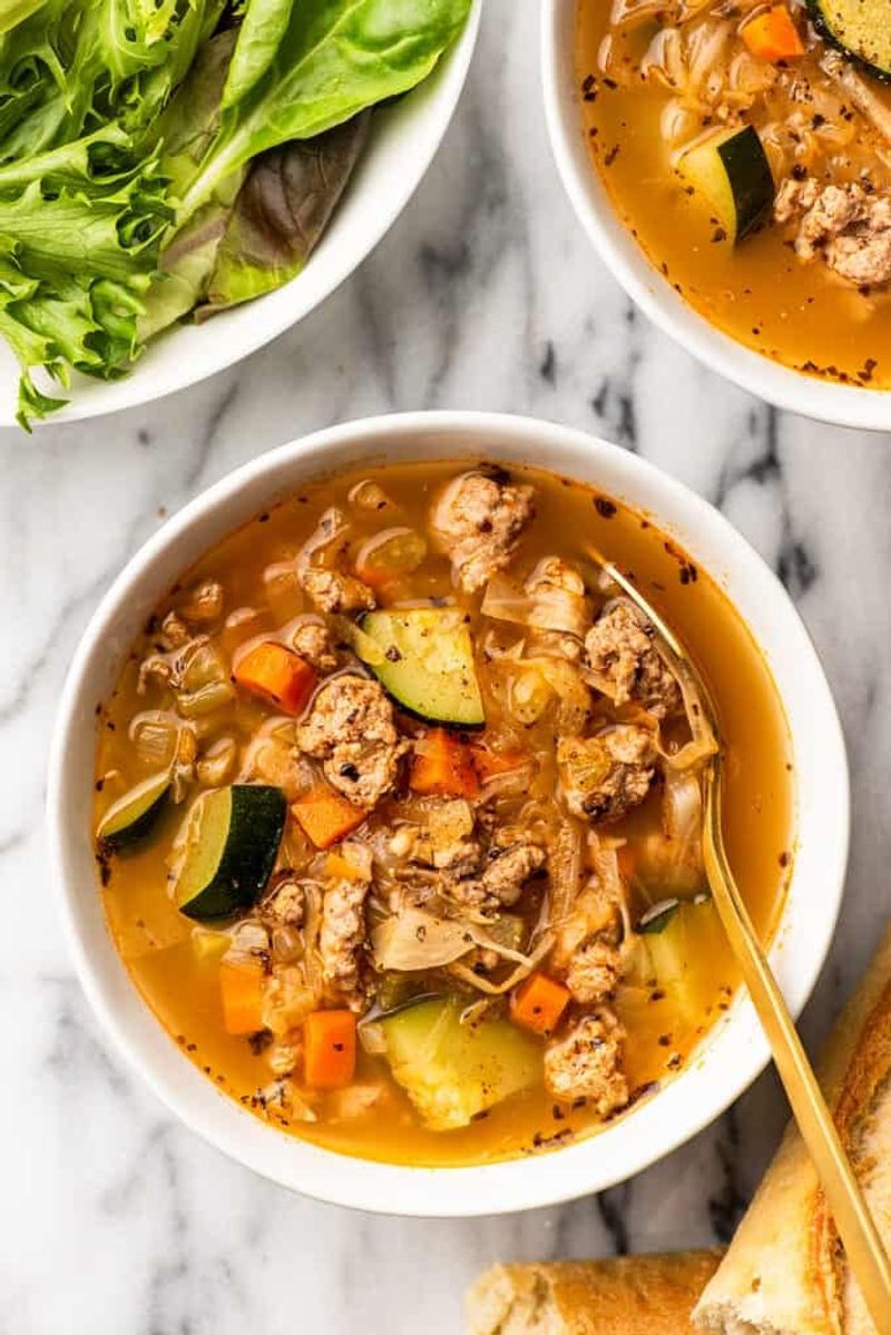 Zucchini & Ground Turkey Stew