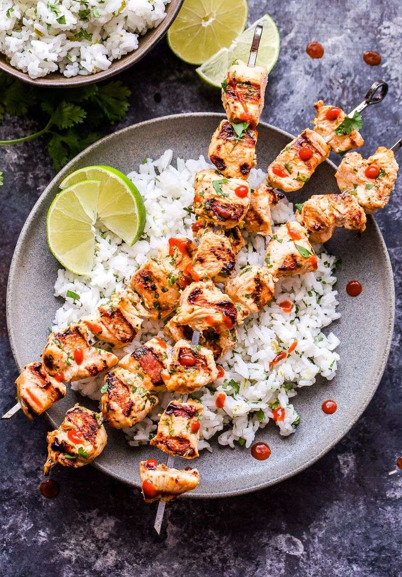 Coconut-Lime Chicken Skewers