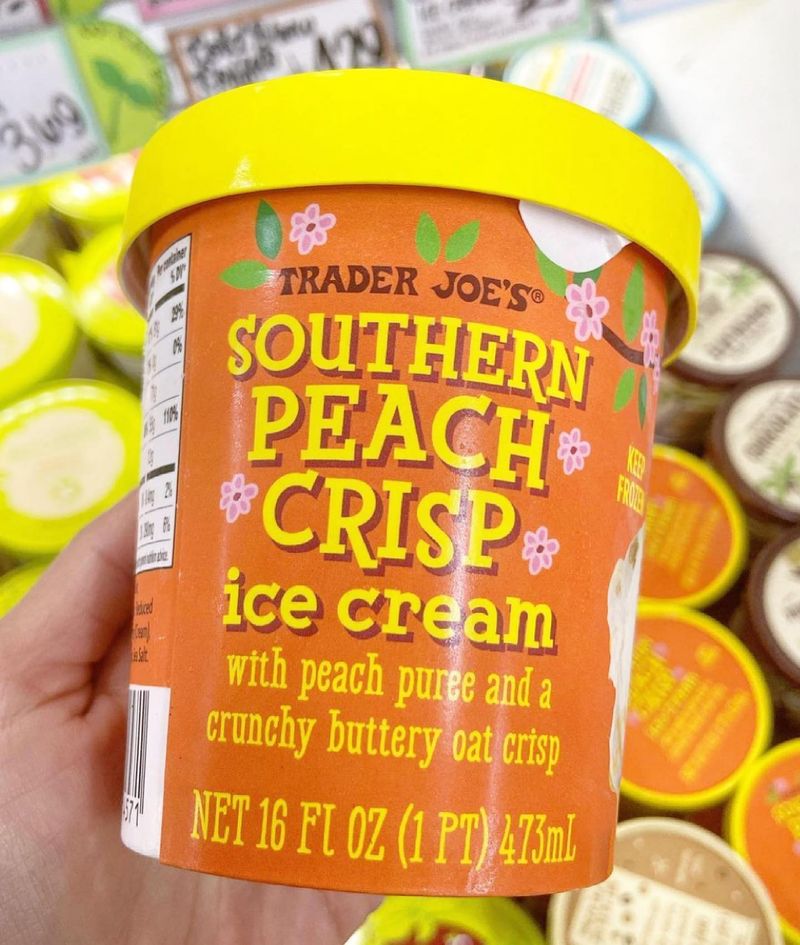 Southern Peach Crisp Ice Cream