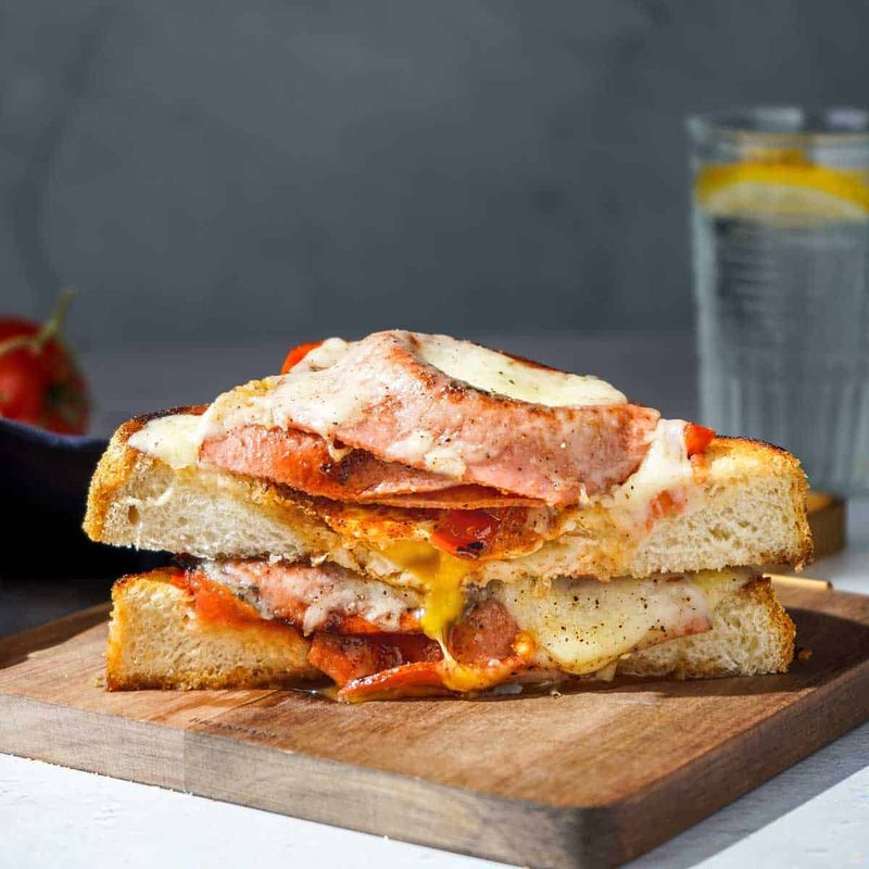 Fried Bologna and Egg Sandwiches