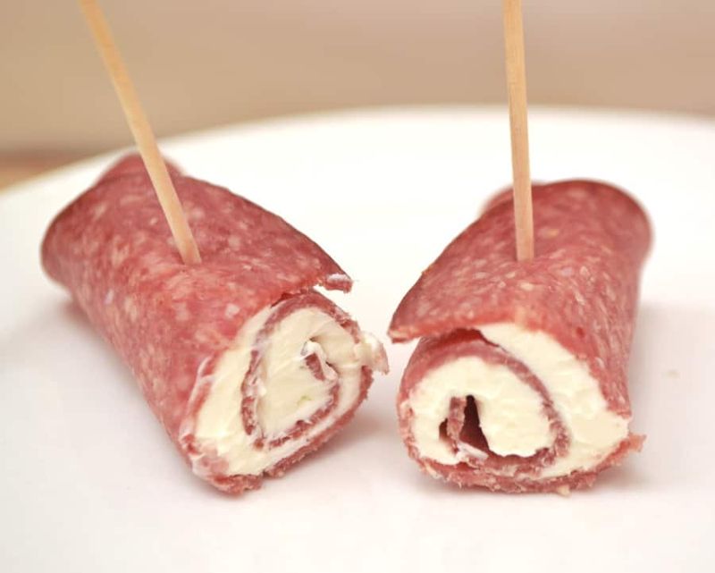 Bologna and American Cheese Roll-Ups
