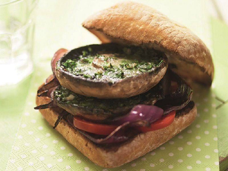 Mushroom & Brown Rice Burger