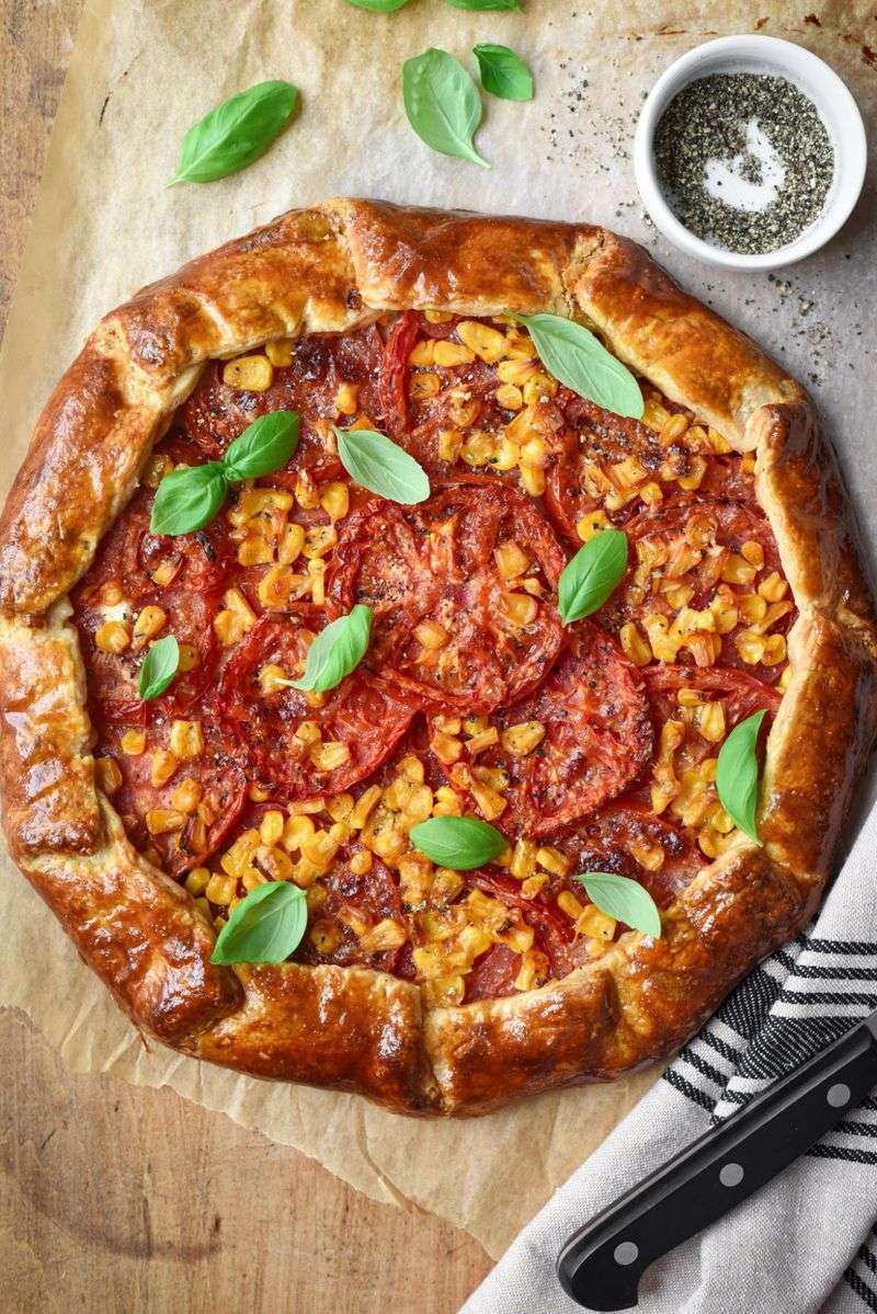 Corn and Tomato Galette