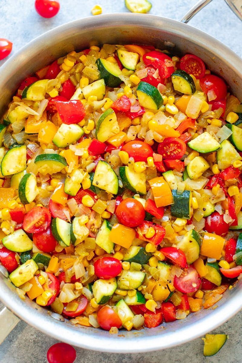 Zucchini and Corn Skillet