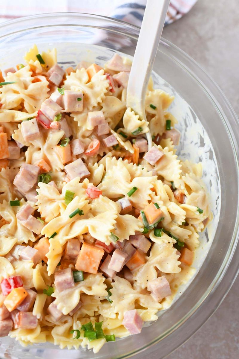 Ham & Cheese Pasta Salad