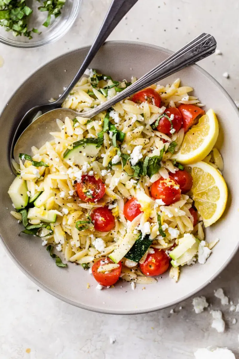 Lemon-Herb Orzo Salad