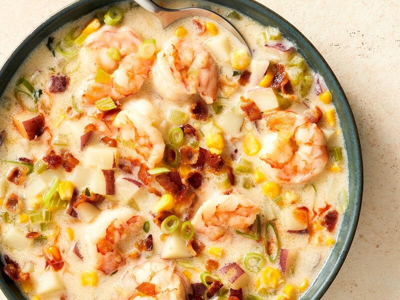 Creamy Shrimp, Corn, and Tomato Chowder
