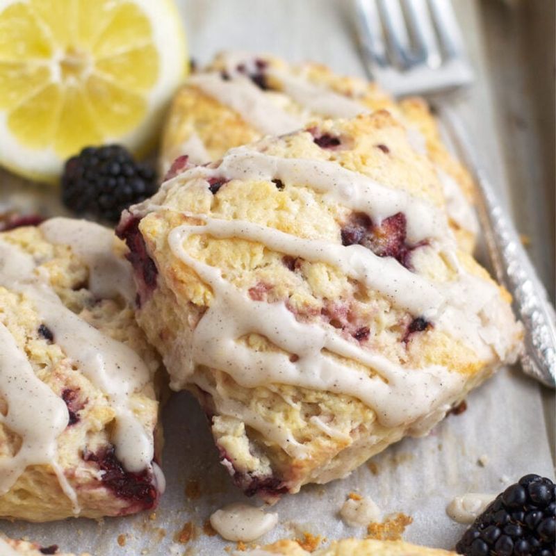 Blackberry Lemon Scones