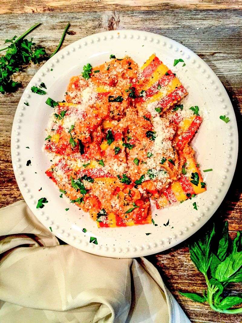 Lobster Ravioli with Creamy Tomato Sauce