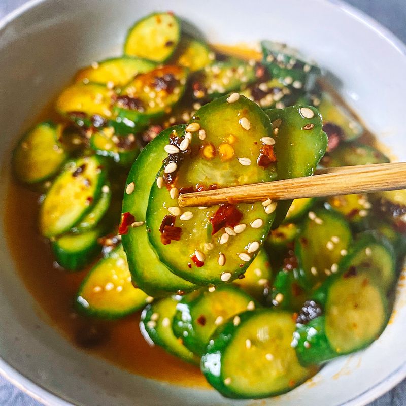 Asian Sesame Cucumber Salad