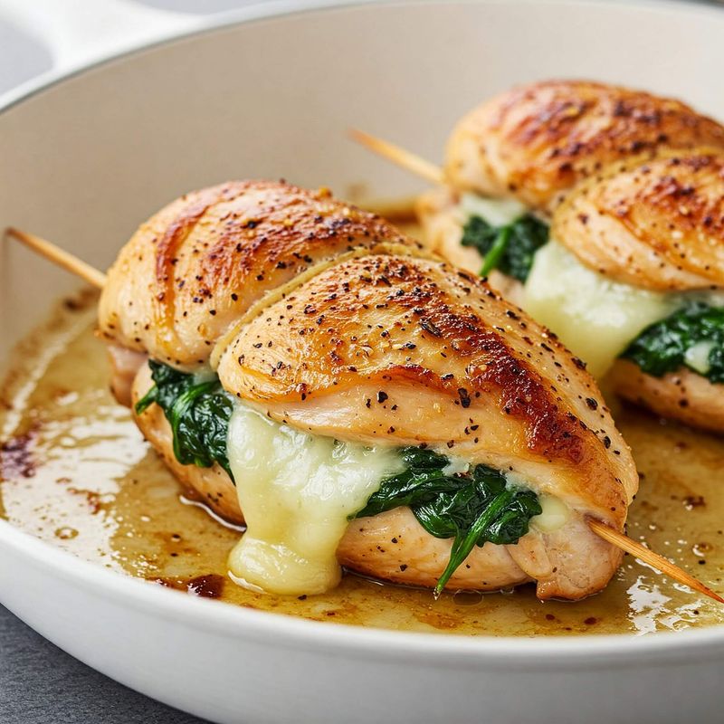 Stuffed Chicken Breast (Spinach + Cheese or Pesto)