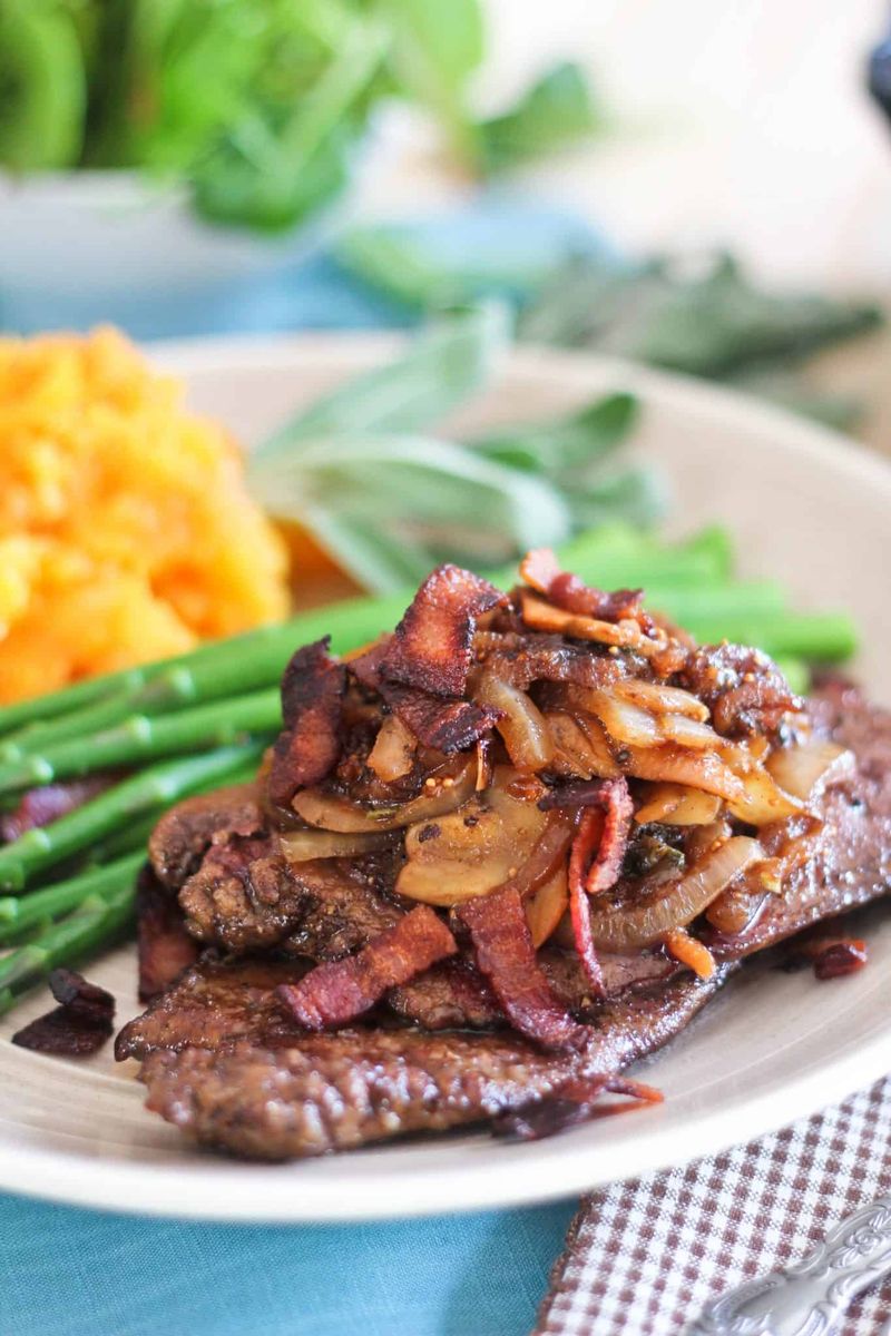 Beef Liver with Bacon