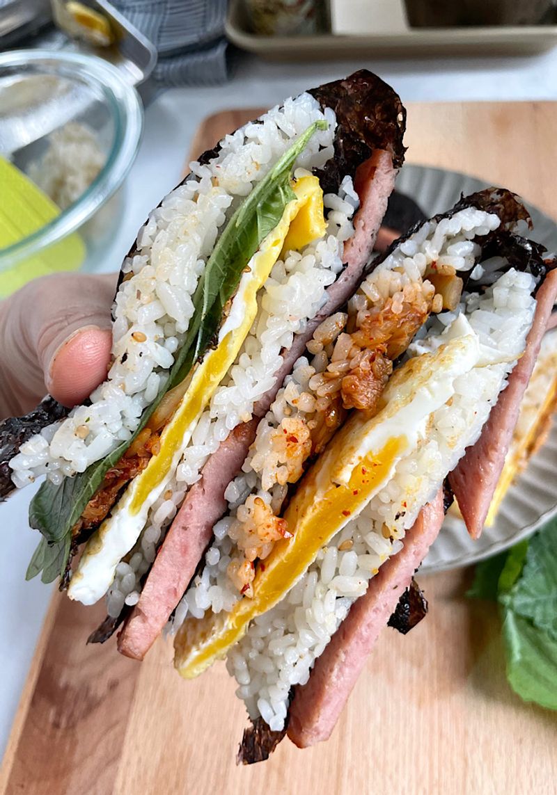 Folded Kimbap Sandwich (Korean Sushi Hack)