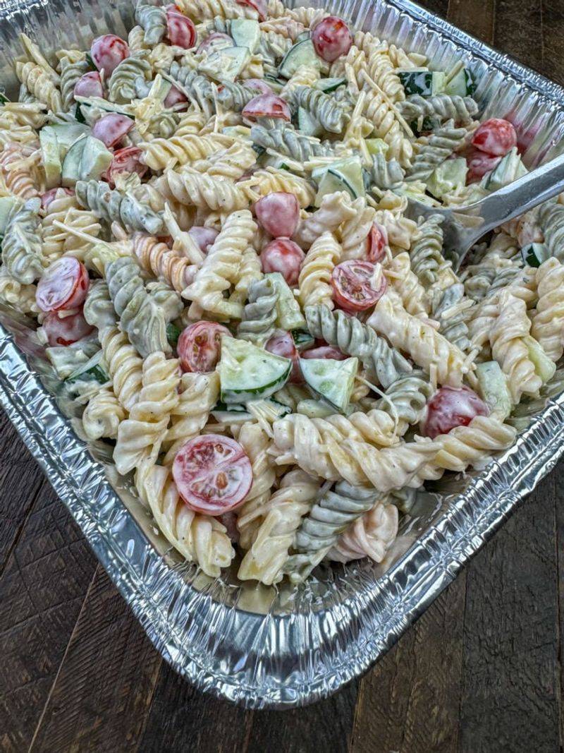 Pasta Salad with Bottled Ranch and Nothing Else