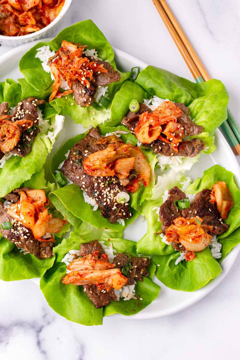Korean BBQ Beef Lettuce Wraps
