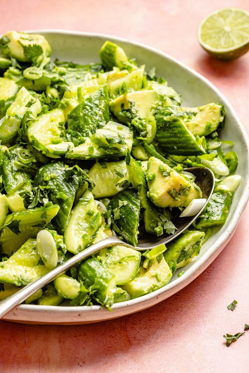 Cucumber Avocado Salad with Lime