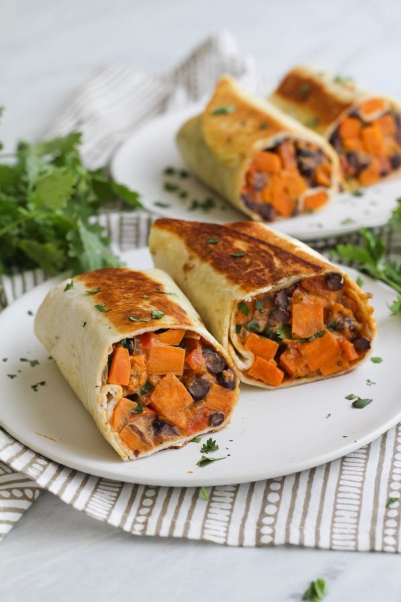 Sweet Potato & Black Bean Wrap