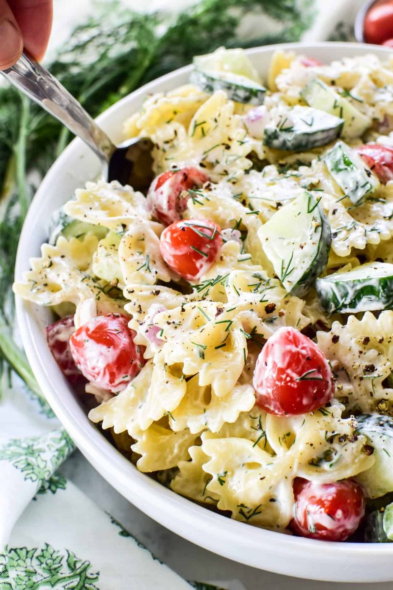 Cucumber Pasta Salad