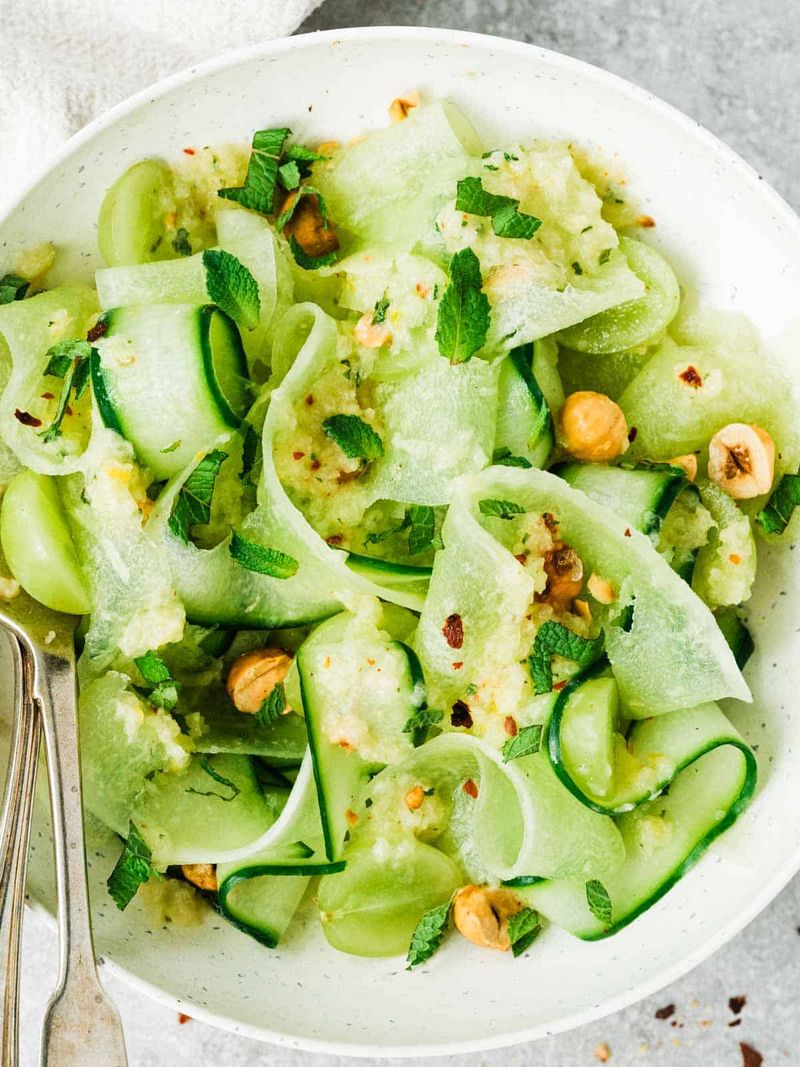 Cucumber Ribbon Salad with Mint