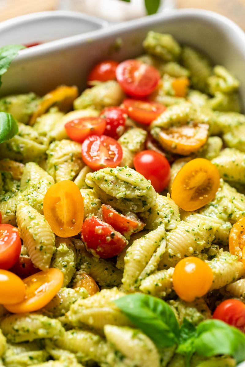 Vegan Pesto Pasta Salad