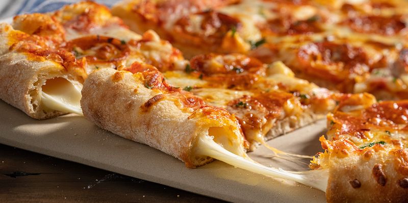 Cheese-Stuffed Crust Pizza