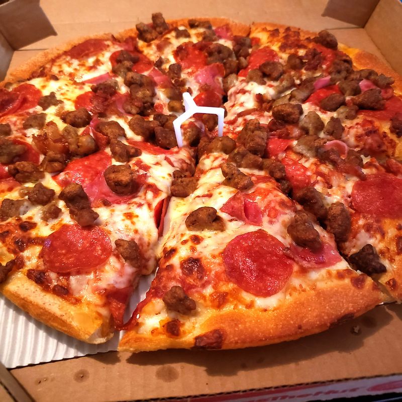 Pizza Hut’s Stuffed Crust Meat Lover’s Pizza