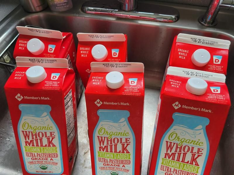 Organic Milk in Gallon Packs