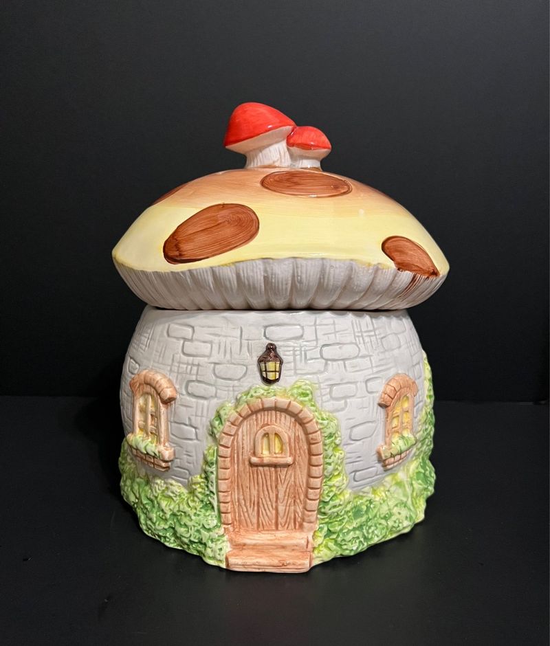 Mushroom House Jar