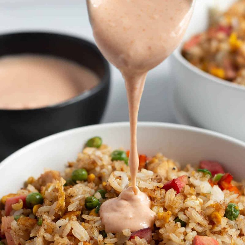 Hibachi-Style Fried Rice with Yum Yum Sauce