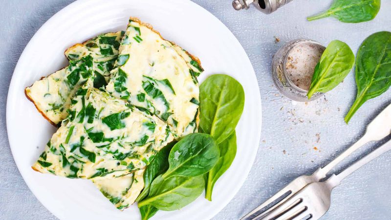 Egg White Omelet with Spinach (and Nothing Else)
