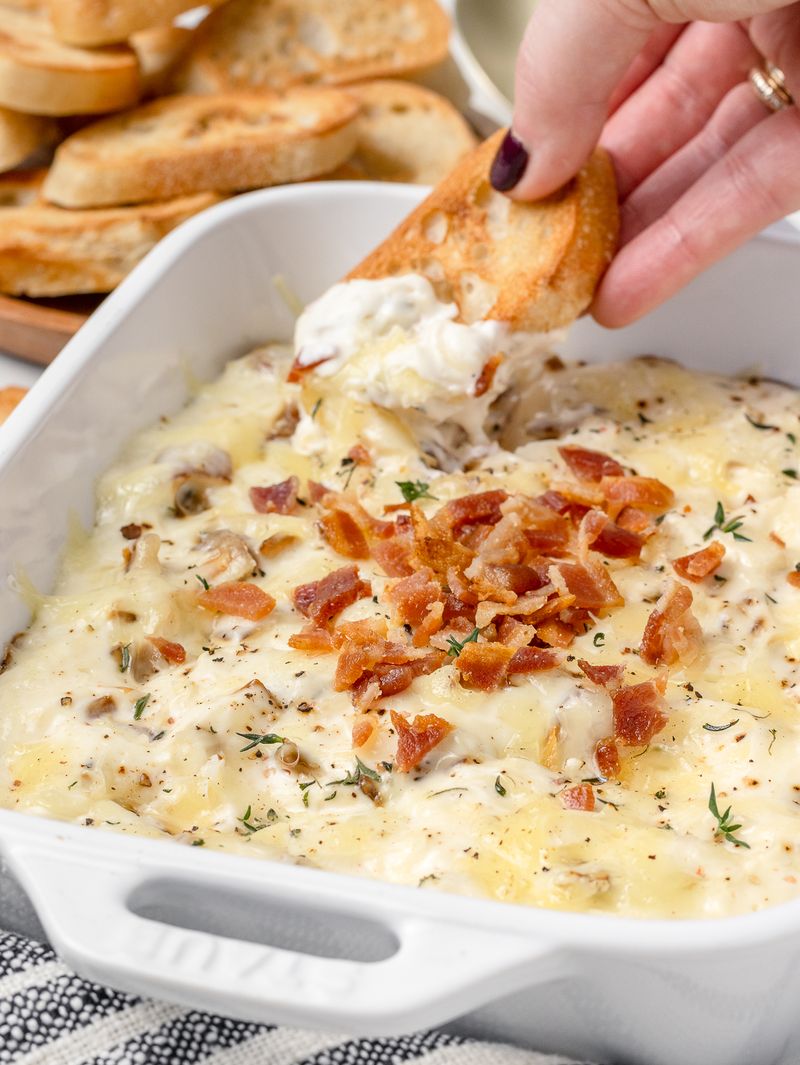 Caramelized Onion and Bacon Dip