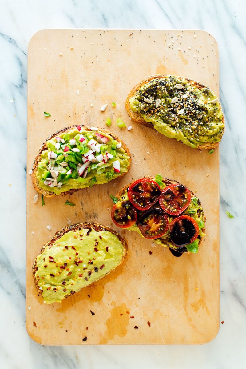 Mini Avocado Roses on Toast