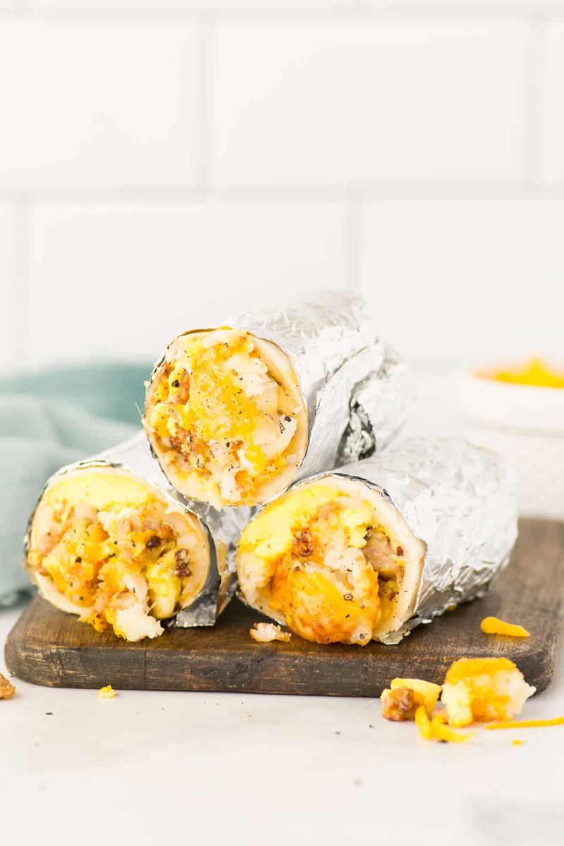 Breakfast Burritos (Wrapped in Foil)