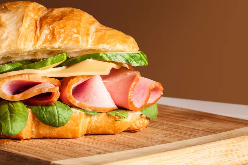 Ham & Swiss Croissant Sandwich