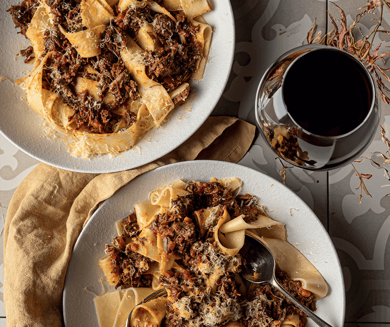 Braised Beef Bolognese with Pappardelle