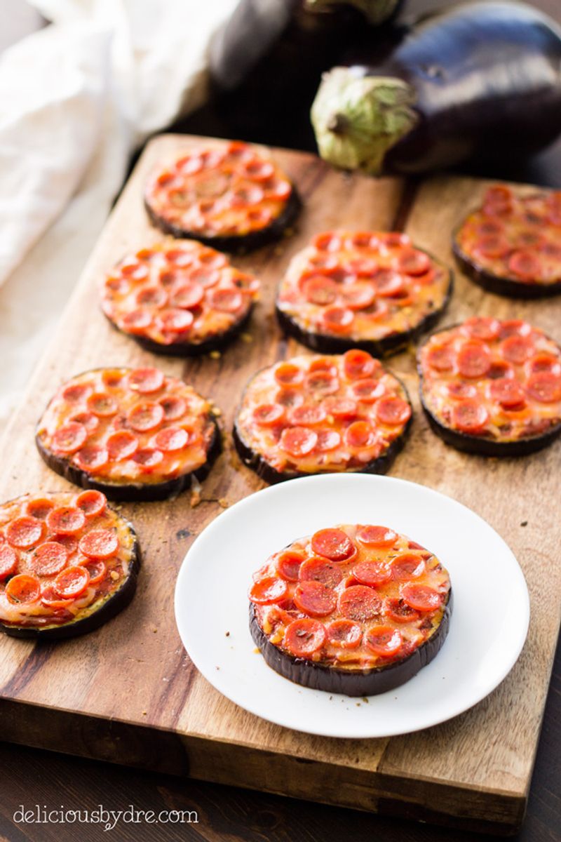 Eggplant Pizza Slices (as Crust)