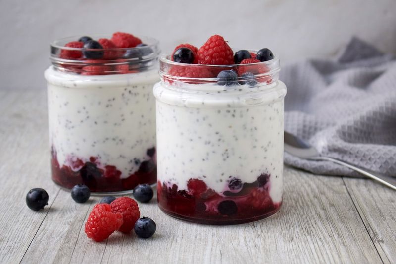 Greek Yogurt with Berries and Chia Seeds