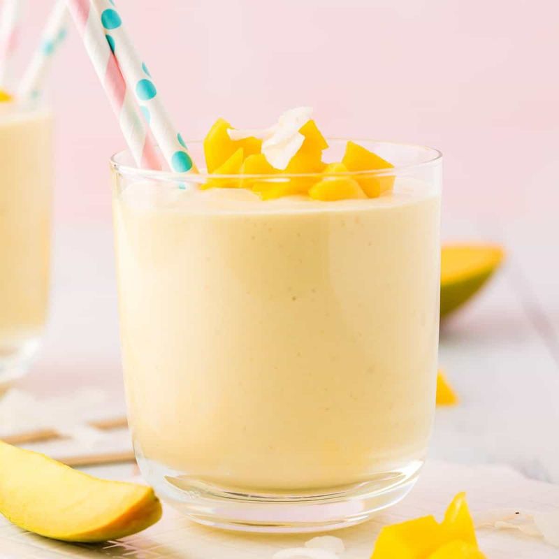 Fresh Coconut Milk Smoothies