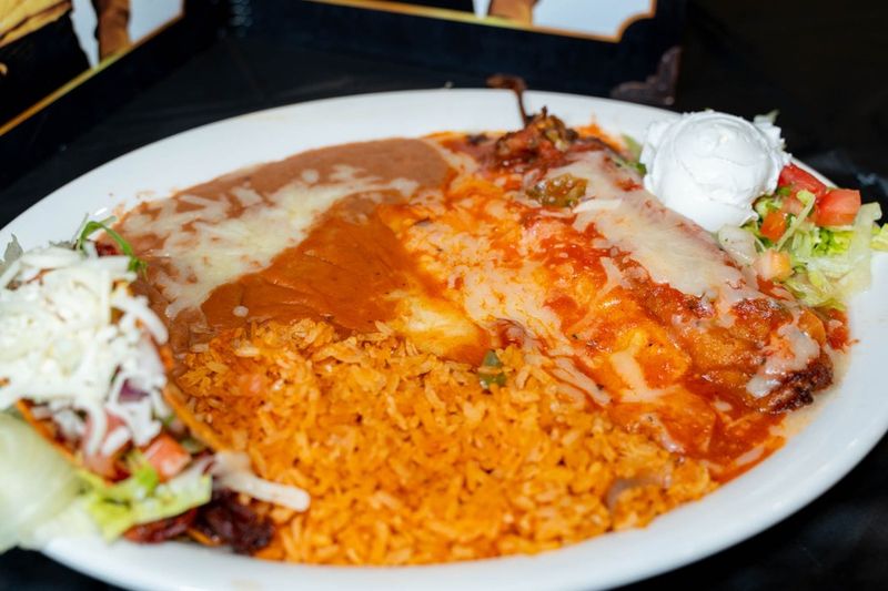 Combo Plates with Everything Covered in Cheese