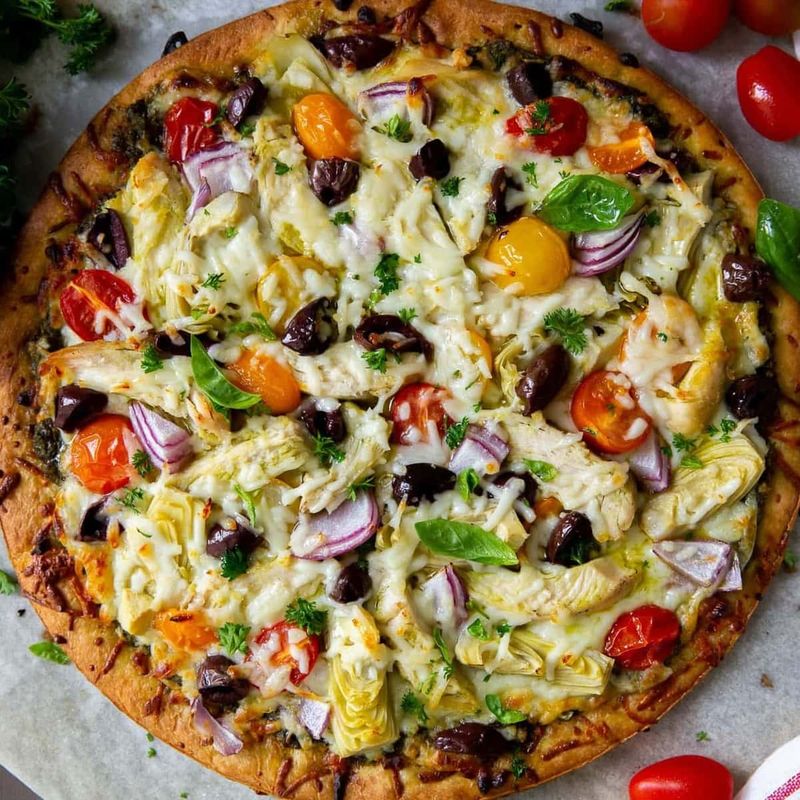 Pesto Chicken Pizza