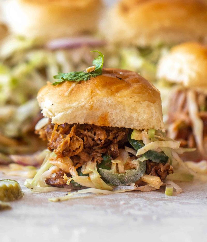 Pulled Pork Sliders with Slaw