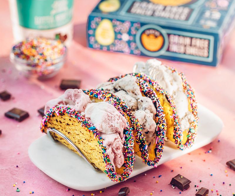 Dessert Tacos with Candy Shells