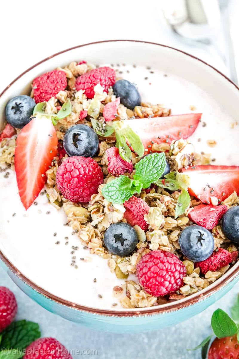 Greek Yogurt with Berries and Nuts