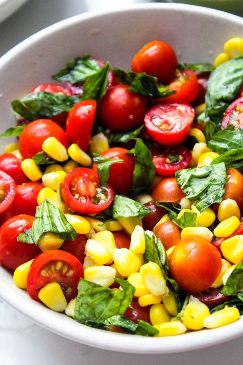 Summer Quinoa Salad with Corn and Basil