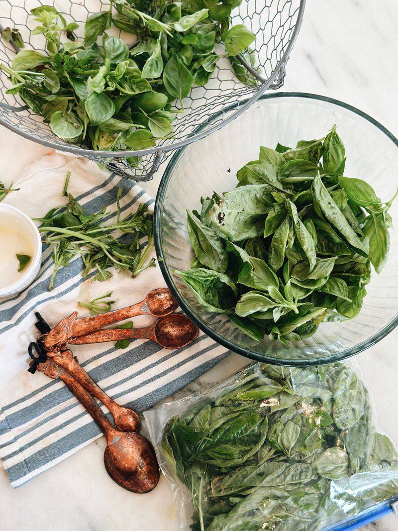 Not Drying Produce Before Freezing