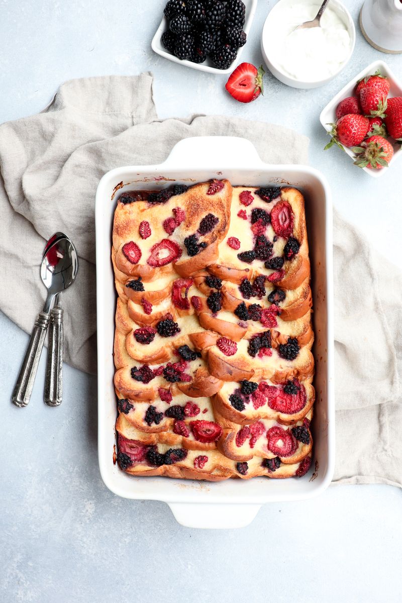 Baked French Toast with Fresh Berries