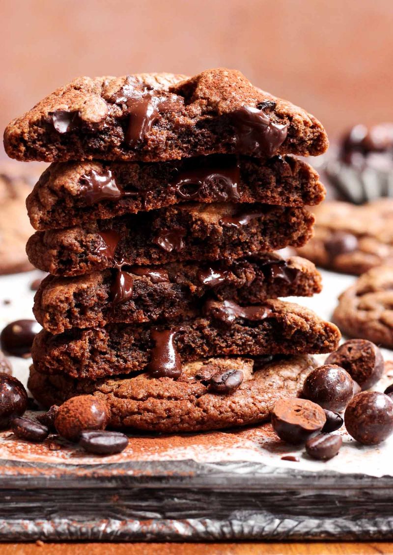 Double Chocolate Espresso Cookies