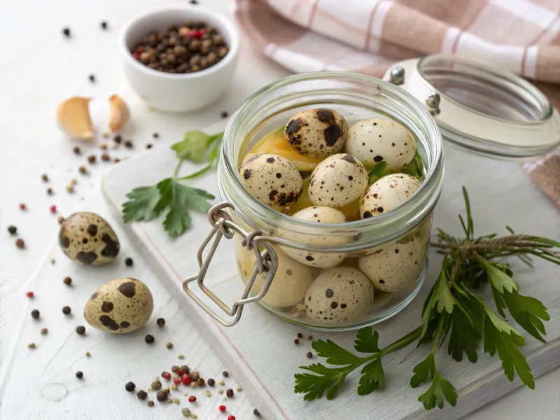 Pickled Quail Eggs Gourmet Appetizer