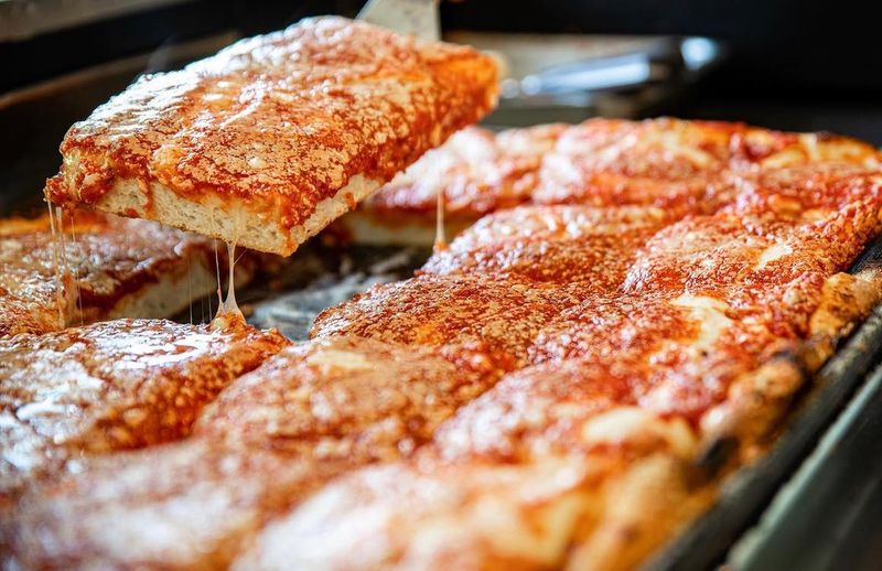 L&B Spumoni Gardens Sicilian Pie (Brooklyn, NY)