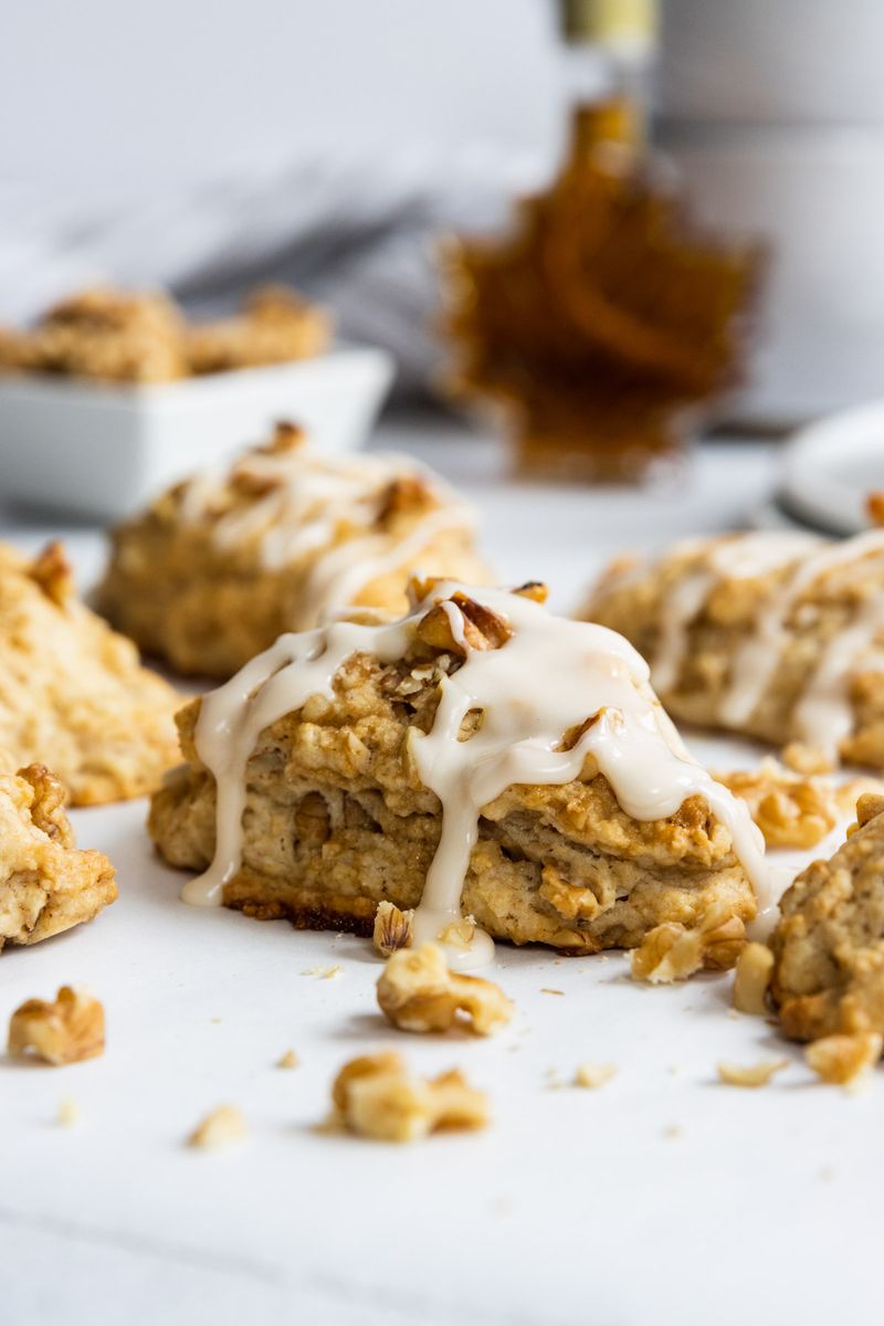 Vegan Maple Walnut Scones